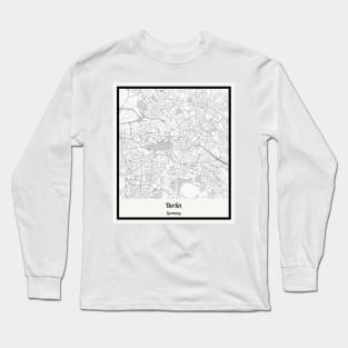 Map of Berlin - Germany Long Sleeve T-Shirt